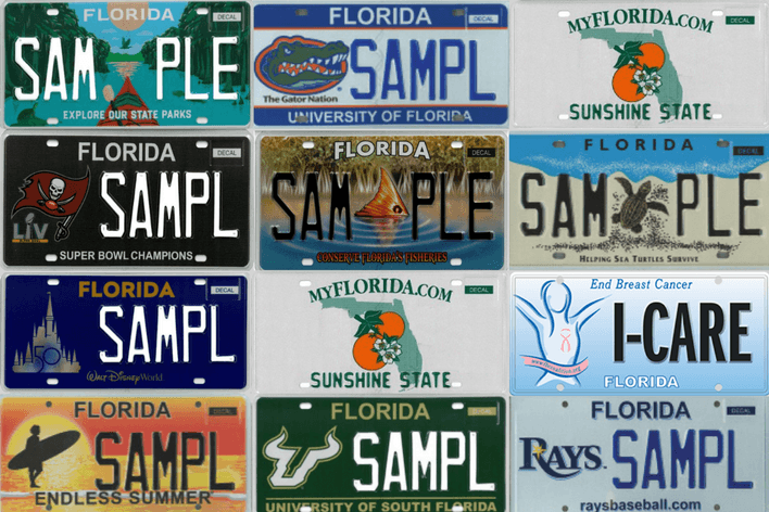 Florida Tags, Specialty & Custom Plates
